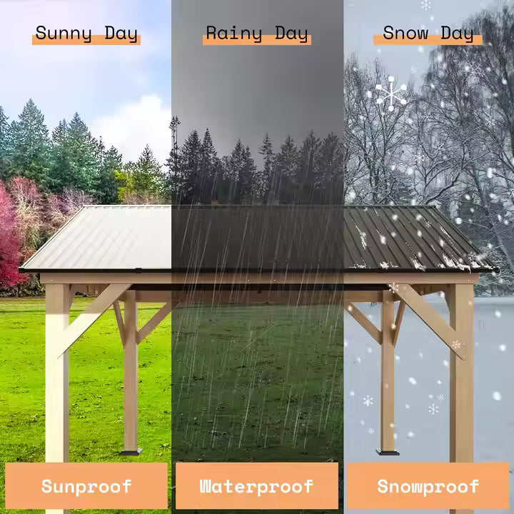 Outdoor Pergola Wood Pergola for Patio Deck Garden Gazebo