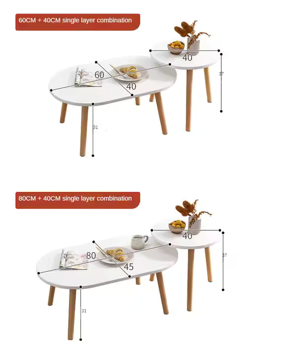 Creative Coffee Table Combination Simple Modern Living Room Round Table Bedroom Home Coffee Table Combination