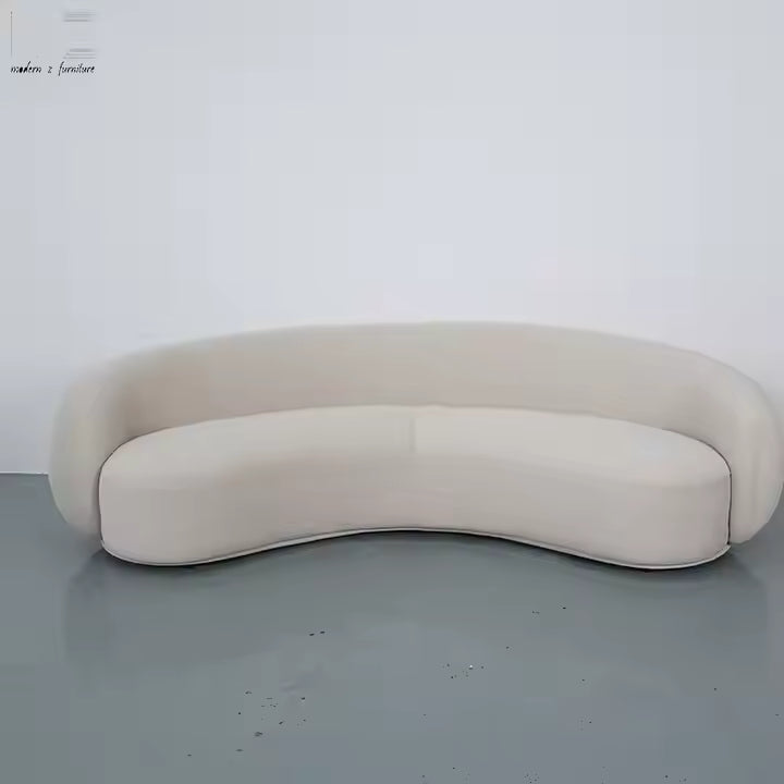 Sectional Curved Couch Luxury Modern Design Velvet Contemporary Indoor Furniture Living Room Boucle Sofas Set for Living Room