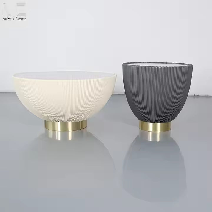 New Design Living Room Furniture Coffee Shop Fashion Sintered Stone Modern Round Coffee Table With Stainless Steel Base