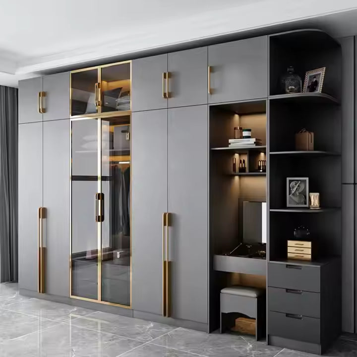 PA Custom Open Design Portable Armoire Wardrobe Clothes Closet Cabinet Wood Wardrobe
