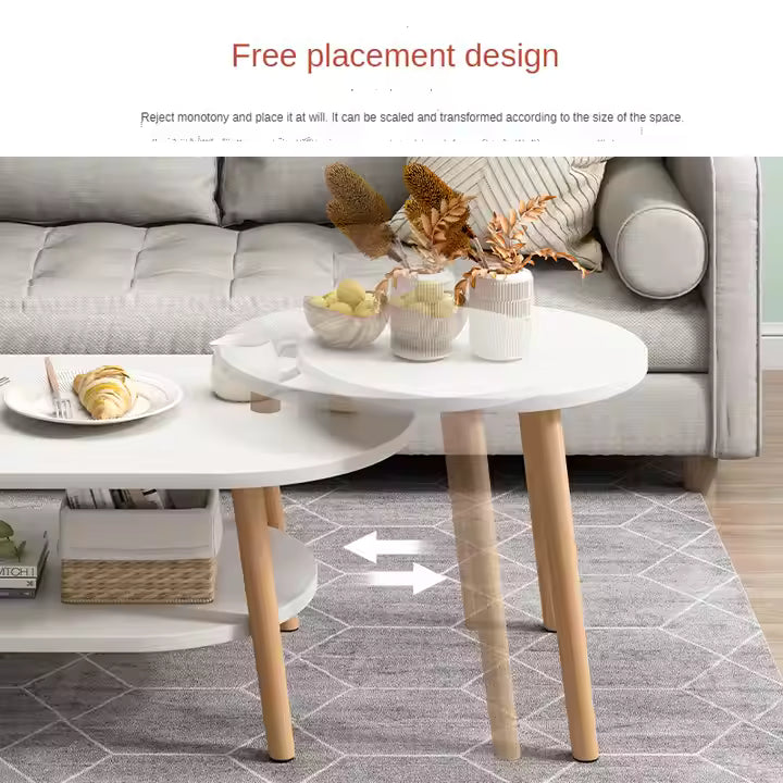 Creative Coffee Table Combination Simple Modern Living Room Round Table Bedroom Home Coffee Table Combination