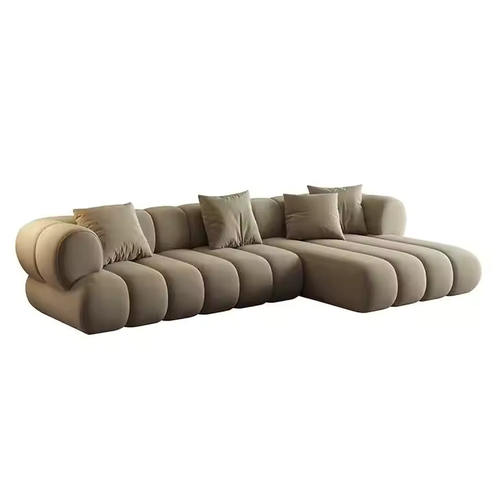Modern Corner L-shaped Luxury Velvet Sofa Wohnzimmer Living Room Hotel Lobby Lounge Leisure Combination Furniture Home Set
