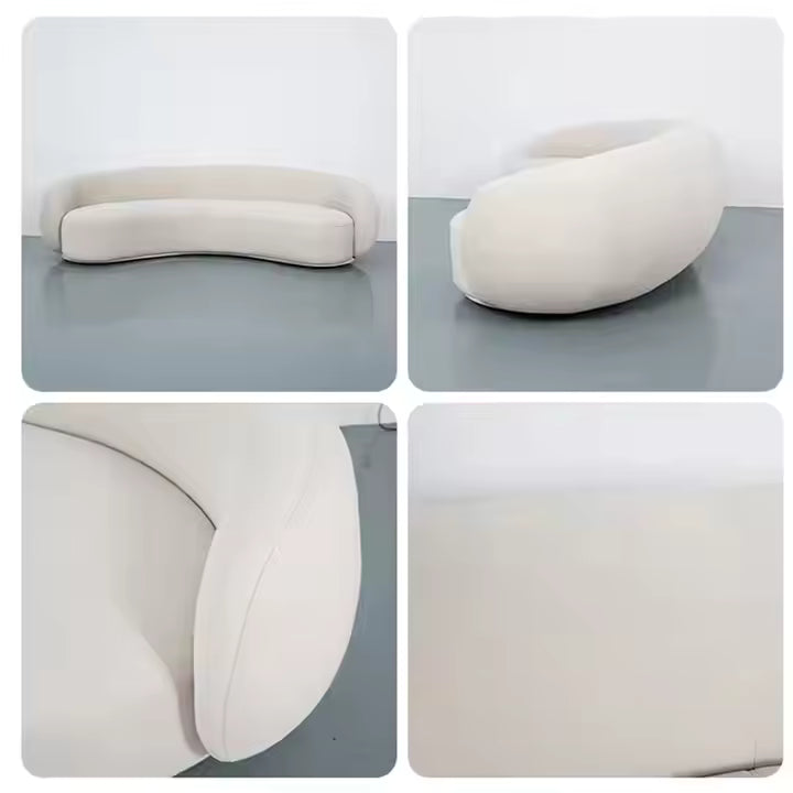 Sectional Curved Couch Luxury Modern Design Velvet Contemporary Indoor Furniture Living Room Boucle Sofas Set for Living Room