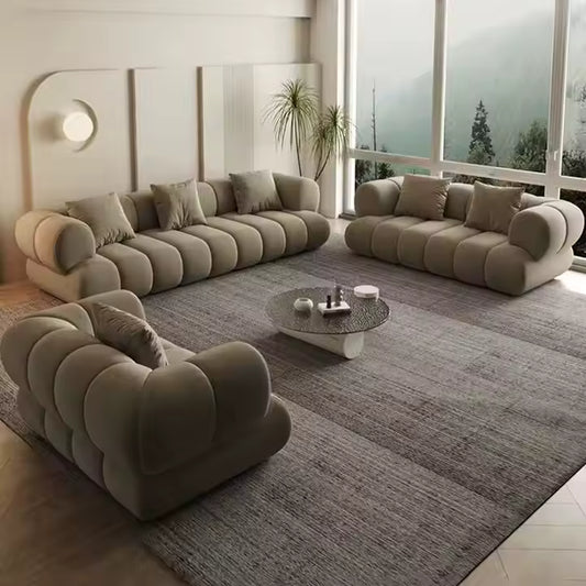 Modern Corner L-shaped Luxury Velvet Sofa Wohnzimmer Living Room Hotel Lobby Lounge Leisure Combination Furniture Home Set