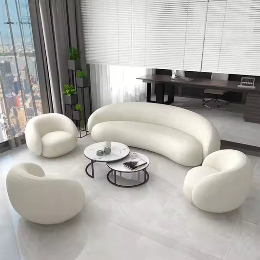 Sectional Curved Couch Luxury Modern Design Velvet Contemporary Indoor Furniture Living Room Boucle Sofas Set for Living Room